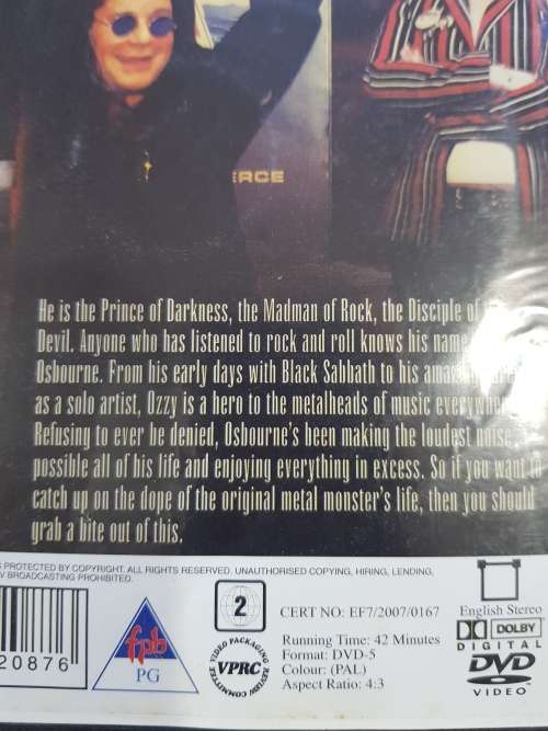 Ozzy Osbourne, Double O, Unauthorized DVD