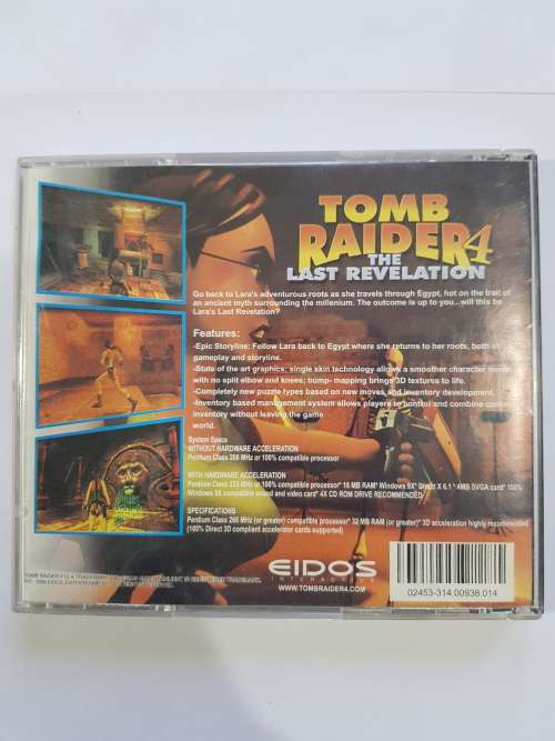 Tomb Raider 4, The Last Revelation PC CD