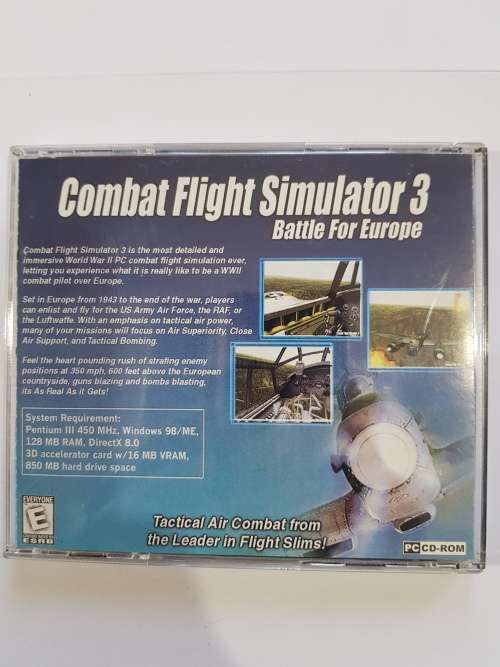 Combat Flight Simulator 3, Battle for Europe PC CD