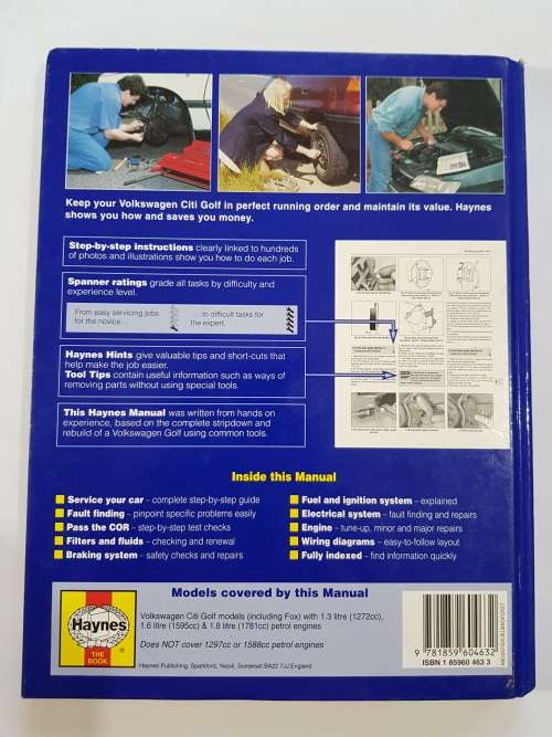 VW Golf, 1983 - 1997 Service and Repair Manual, Haynes