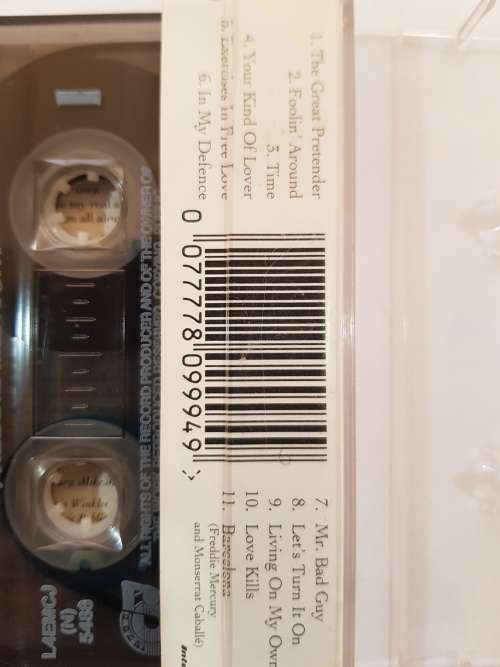 Freddie Mercury, The Freddie Mercury Album, Cassette