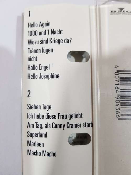 Hit Collection Volume 1, Cassette