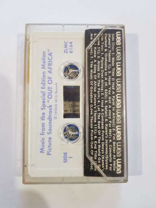 Out Of Africa, Motion Picture Soundtrack, Cassette