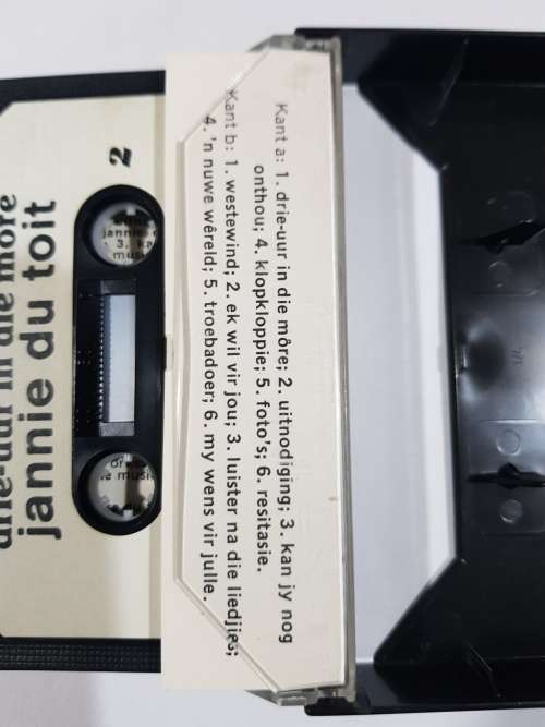 Jannie Du Toit, Drie-uur in die More, Cassette
