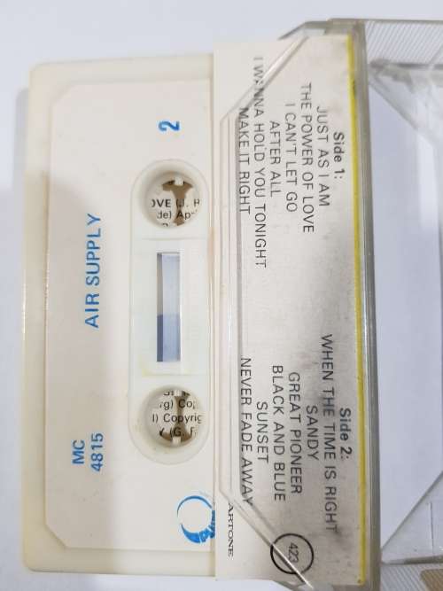 Air Supply, Just As I Am, Cassette