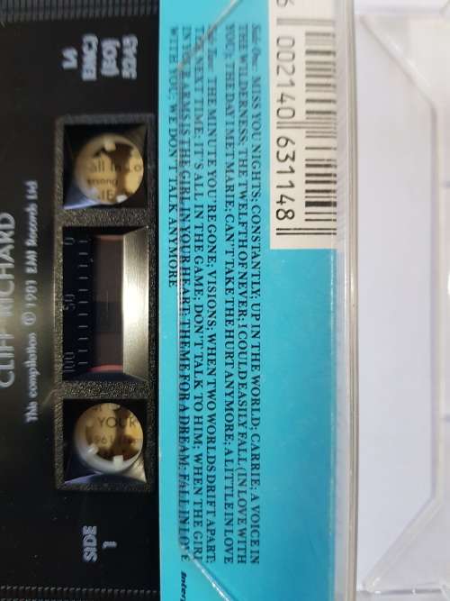 Cliff Richard, Love Songs, Cassette