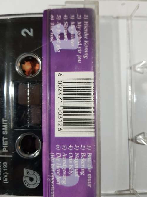 Piet Smit, My Gebied vir Jou, Cassette