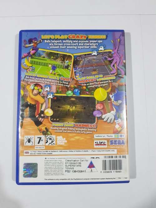 PS2, Playstation 2, Sega Superstars, Tennis
