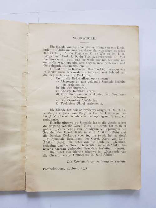 Almanak van die Gereformeerde Kerk in Suid-Afrika, 1959