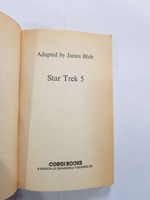 Star Trek 5, adapted by James Blish, Corgi, 1974