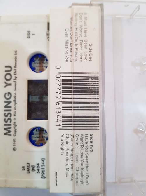 Missing You, An Album of Love, Cassette