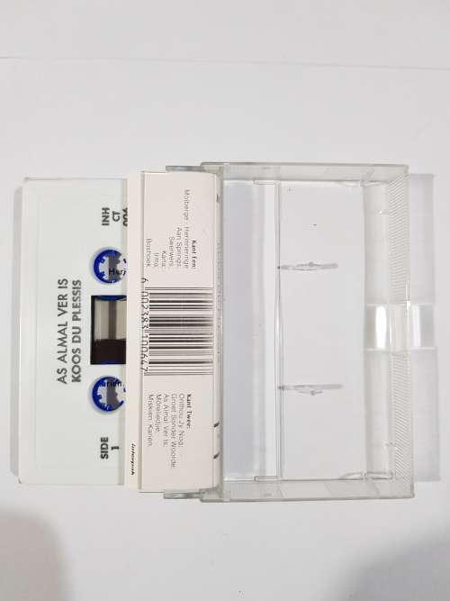 Koos Du Plessis, As Almal Ver Is, Cassette