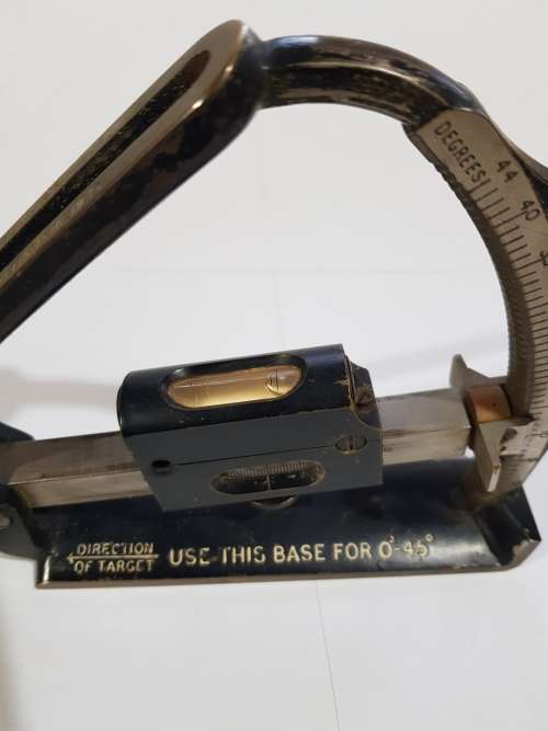WW II, World War II, British Clinometer Field Mark VI, No. 17619, 1941