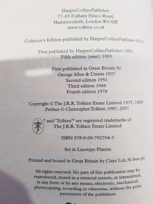 The Hobbit by Tolkien