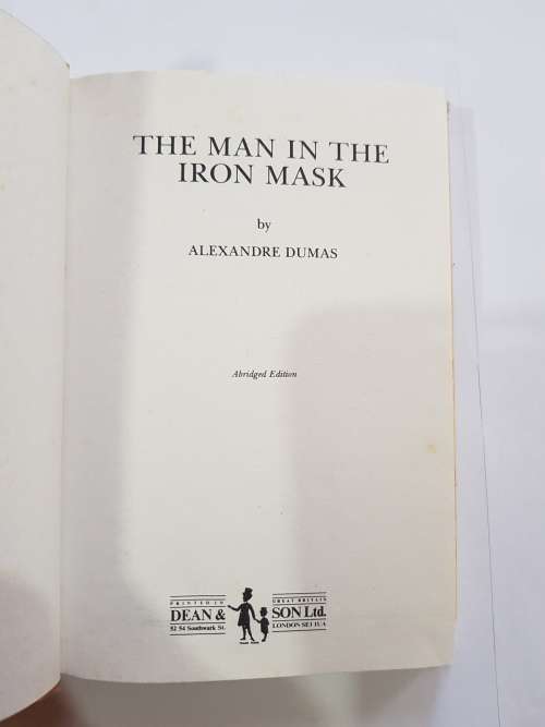 The Man in the Iron Mask by Alexandre Dumas, First Edition, 1986