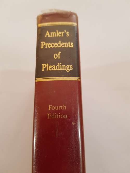 Amler`s Precedents of Pleadings, Fourth Edition by LTC Harms, 1993