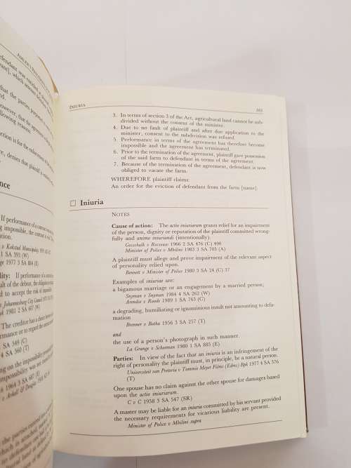 Amler`s Precedents of Pleadings, Fourth Edition by LTC Harms, 1993