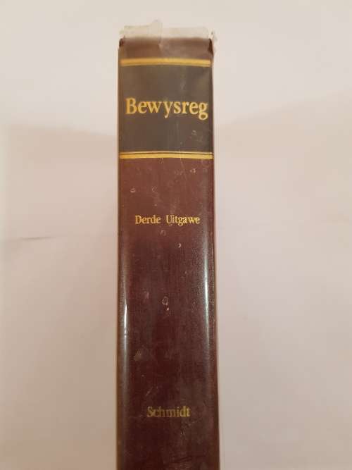 Bewysreg, Derde Uitgawe deur C.W.H. Schmidt, 1989