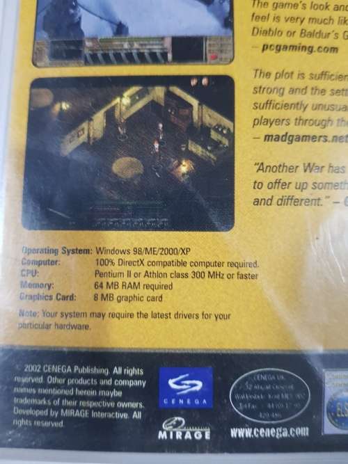 Another War, PC DVD