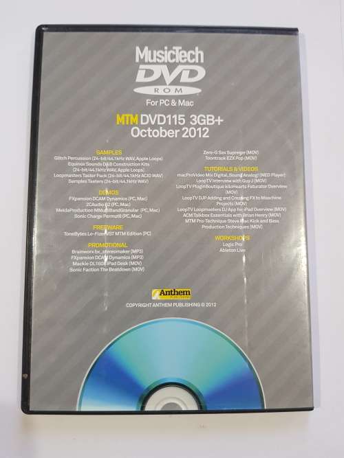 MusicTech DVD, Sample Loops, October 2012
