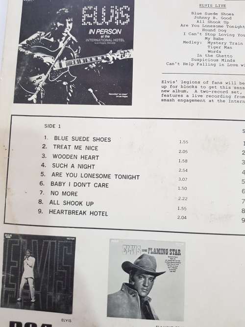 Elvis Presley, Rock is Back Elvis is King LP, VG+