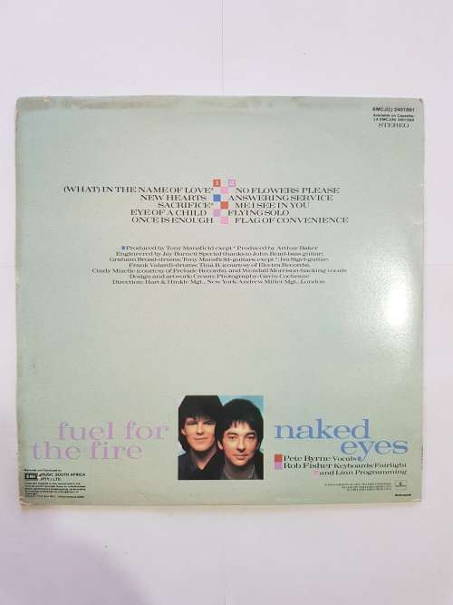 Naked Eyes, Fuel for the Fire LP, VG+
