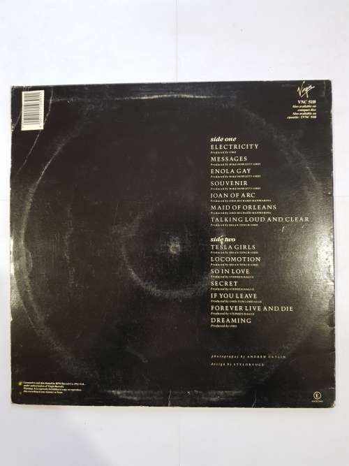 Orchestral Manoeuvres in the Dark, OMD, the best of OMD LP, VG