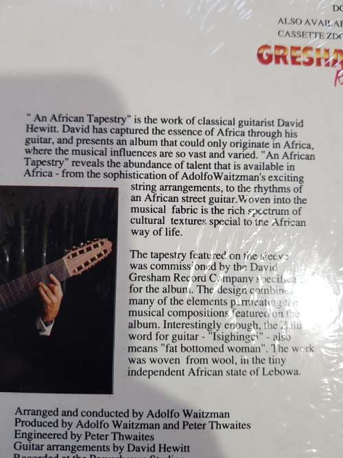 David Hewitt, An African Tapestry LP, VG