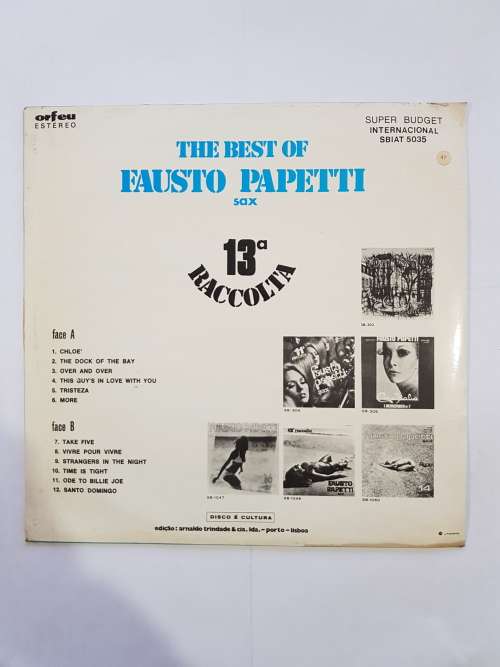 Fausto Papetti, The Best of Fausto Papetti LP, VG+, Portugal