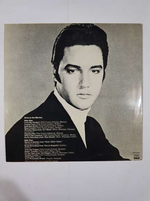 Elvis Presley, Elvis in the Movies LP, VG+
