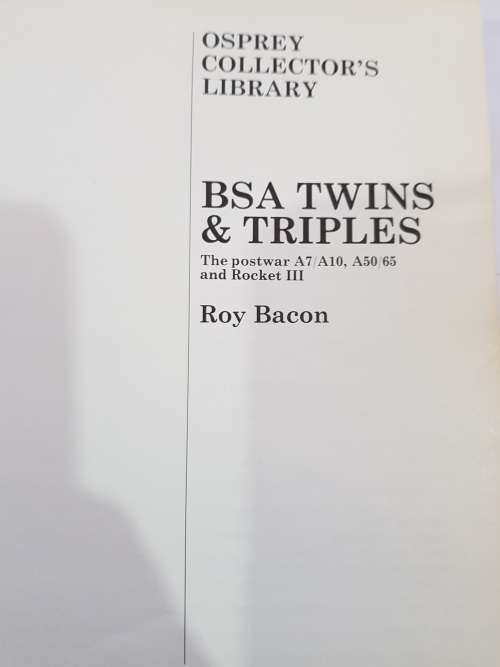 BSA Twins and Triples by Roy Bacon