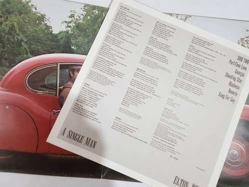 Elton John, A Single Man LP, VG