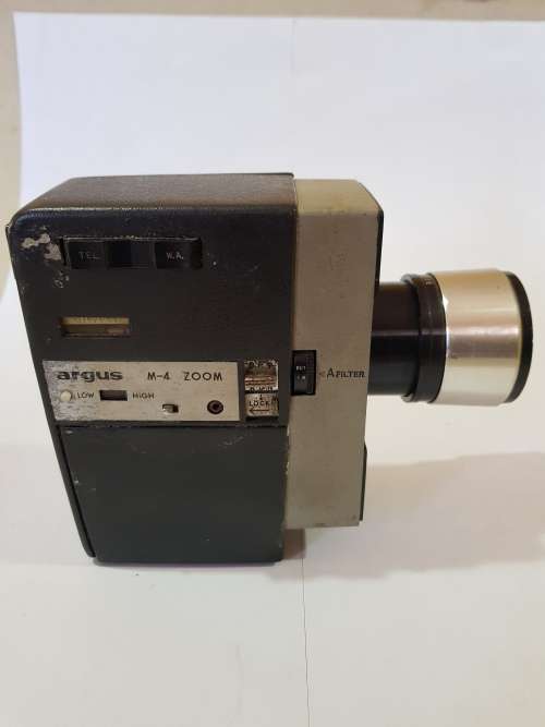Vintage Camera, Argus M-4 Zoom Camera 8mm
