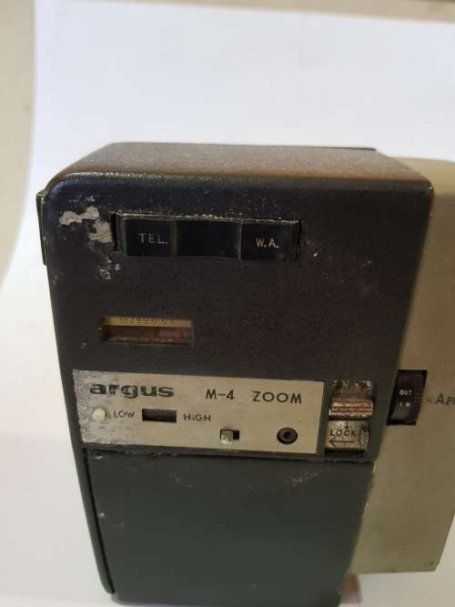 Vintage Camera, Argus M-4 Zoom Camera 8mm