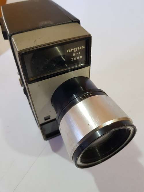 Vintage Camera, Argus M-4 Zoom Camera 8mm