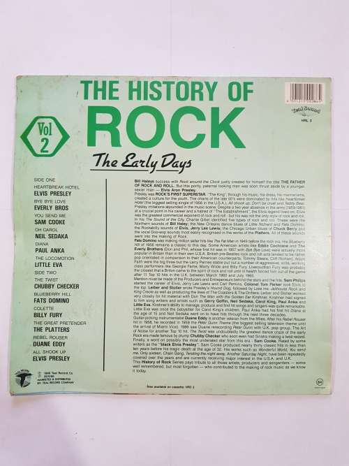 The History of Rock, Vol. 2 LP, VG+