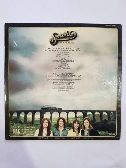 Smokie, Changing All The Time LP, VG+