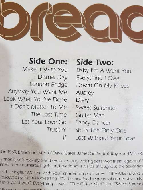 Bread, Revival LP, VG