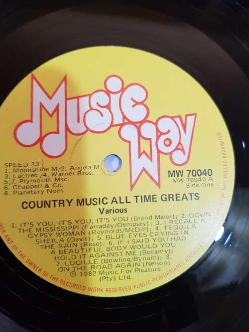 Country Music, All Time Greats LP