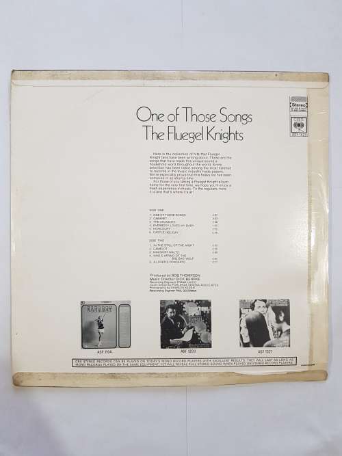The Fluegel Knights, One of Those Songs LP, VG+