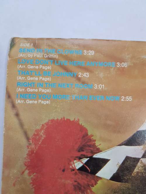 Sarah Vaughan, Send in the Clowns LP, VG