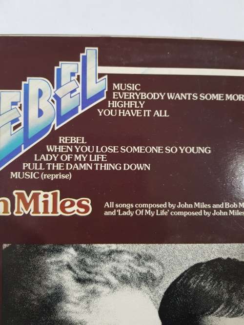 John Miles, Rebel LP, VG+