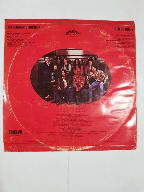 Jefferson Starship, Red Octopus LP, VG