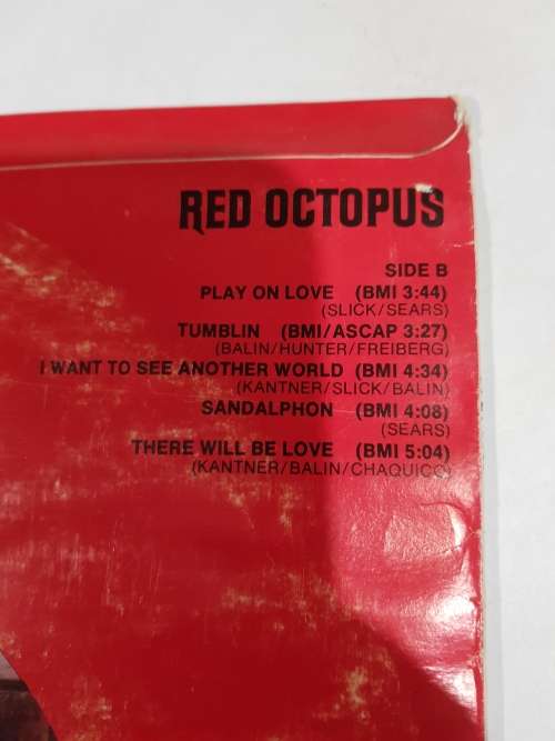 Jefferson Starship, Red Octopus LP, VG