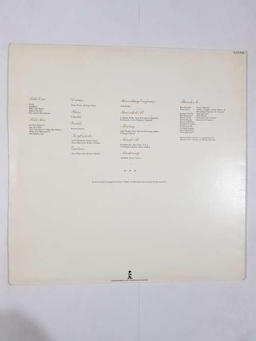 Robert Palmer, Pride LP, VG+, UK