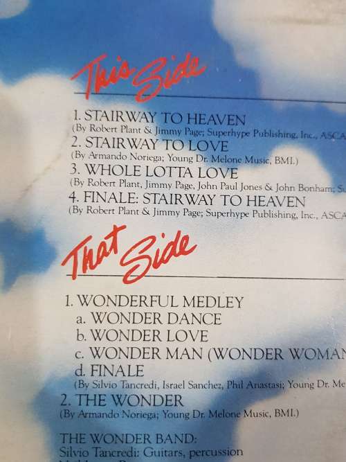 The Wonder Band, Stairway to Love LP, VG+