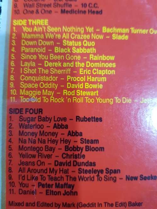 Hits of the Seventies Double LP, VG