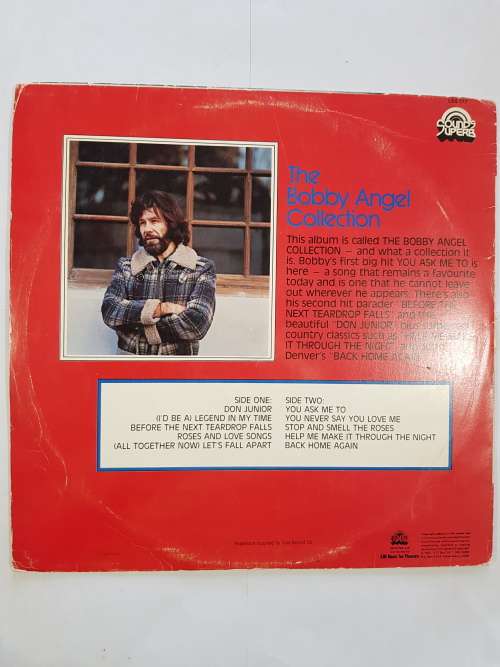 Bobby Angel, The Bobby Angel Collection LP, VG+