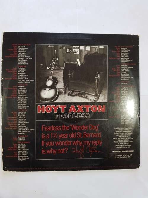 Hoyt Axton, Fearless LP, VG+