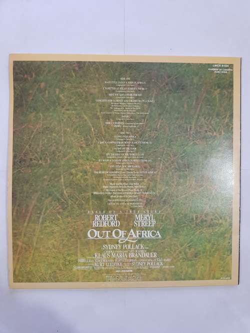 Out of Africa, Motion Picture Soundtrack LP, VG+